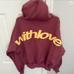 Scuffers "withlove" Hoodie Maroon